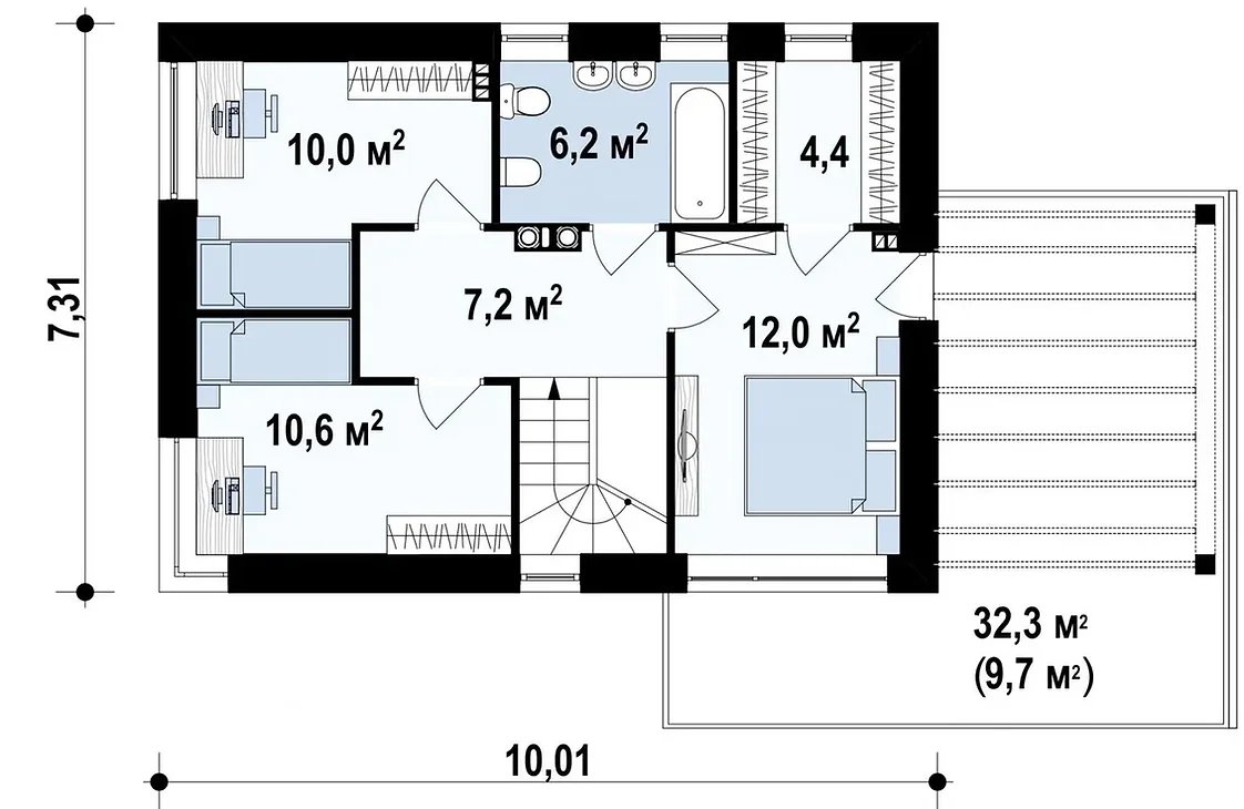 Поэтажный план 2