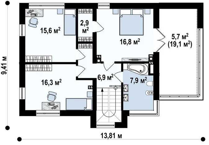 Поэтажный план 2