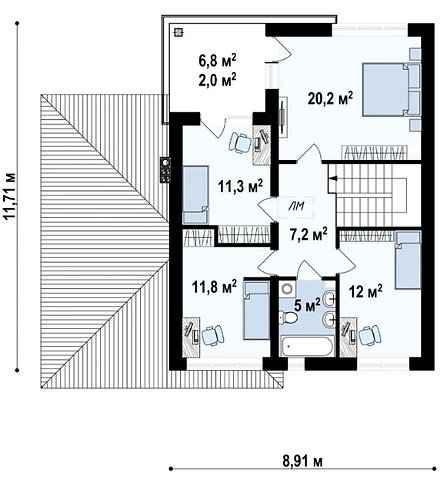 Поэтажный план 2