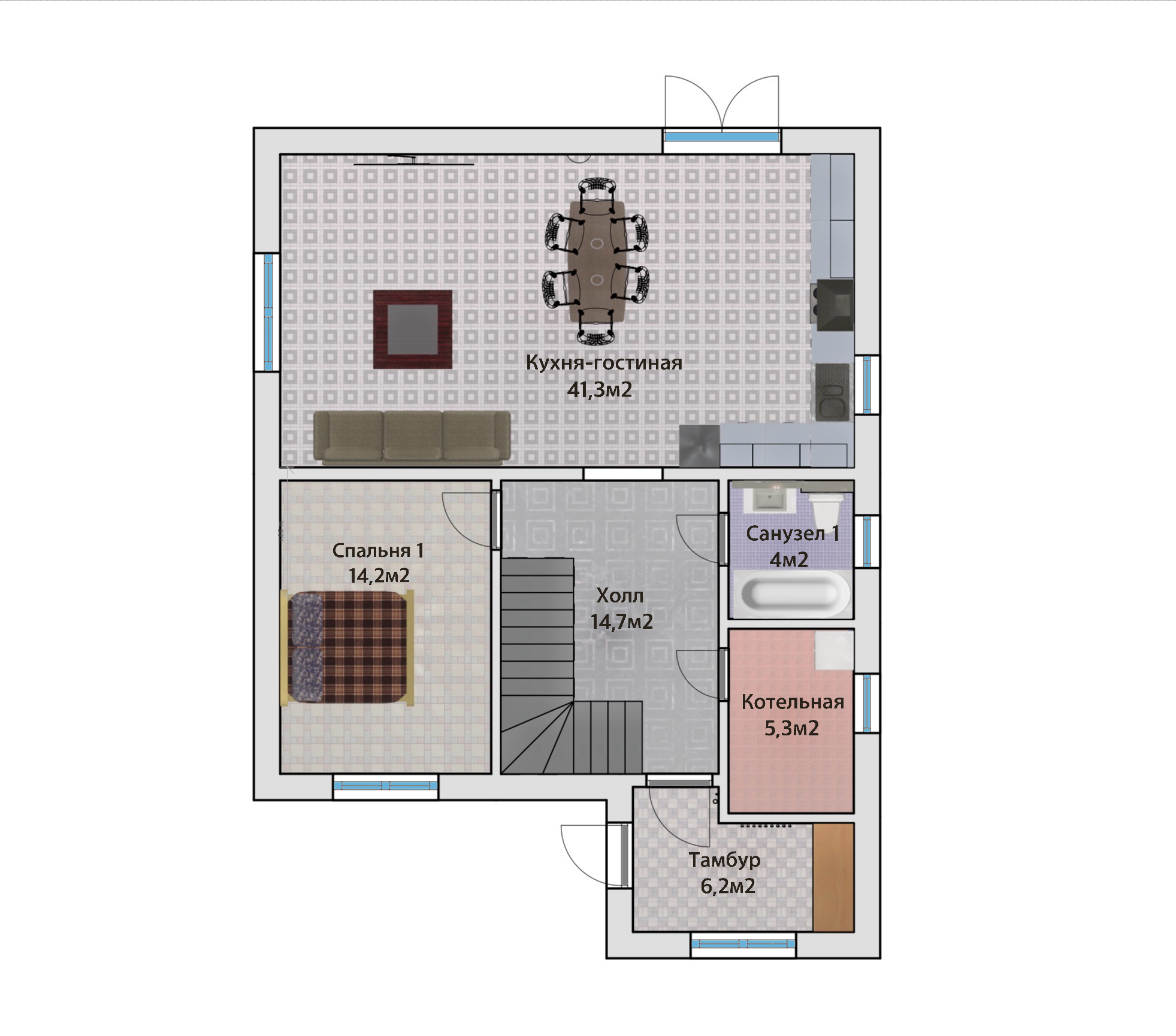 Поэтажный план 1